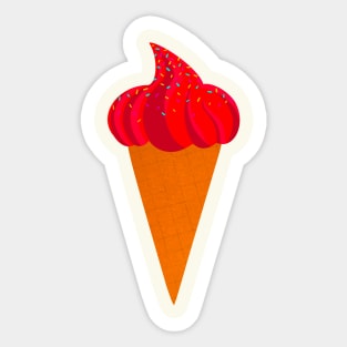 Ice Cream Cone Sticker